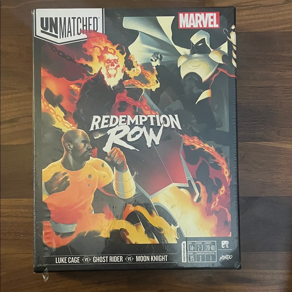 Marvel Unmatched Redemption Row with Fiery Artwork